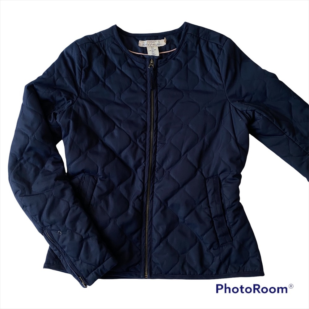 QUILTED NAVY LIGHTWEIGHT H&M JACKET *